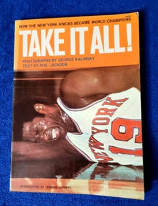 Take It All .Signed By Red Holzman.1970 First Collier Books.VG+. - Picture 1 of 8