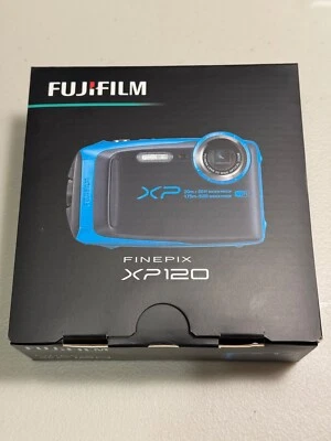 Fujifilm FinePix XP120 16.4MP Waterproof Digital Camera Blue - Brand New - Image 1 of 2