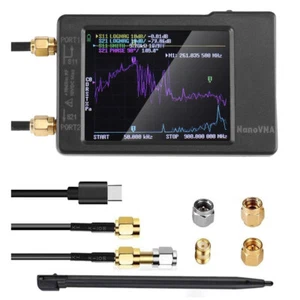NanoVNA-H Vector Network Antenna Analyzer 10KHz-1.5GHz MF HF VHF UHF W/ SD Cards - Picture 1 of 9