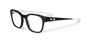 Oakley Unisex Frame Cloverleaf OX1078 0849 Satin Black White Eyeglasses 49mm - Picture 1 of 2