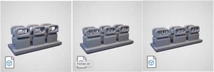 L'Arsenal Models 1/350 HINGED CHOCKS (72) 3D Printed Set - Picture 1 of 1