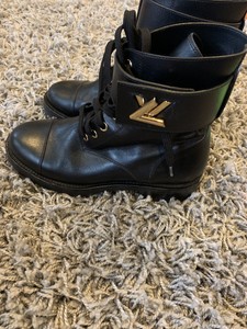 louis vuitton combat boots heels