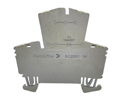 Weidmuller WDK 2.5D Terminal End Bracket Clamp Block Splice - Image 1 of 4