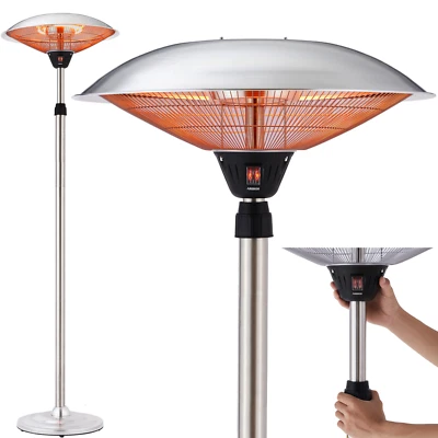 AREBOS - Standheizstrahler | Wärmelampe | Terrassenheizstrahler | 2 Heizstufen - Bild 1 von 4