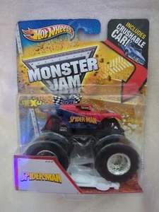 Hot wheels Monster Jam Spider-Man Crushable car 2012 Spiderman 1:64 New Rare - Picture 1 of 3