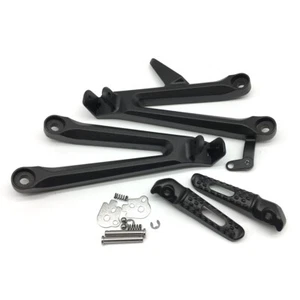 For Honda CBR1000RR 2004-2007 Passenger Black Rear Foot Pegs Rest Bracket - Picture 1 of 14