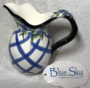 Tealight Holder 4 1/2” Blue Sky Pitcher - Picture 1 of 7