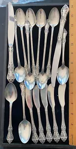 Afterglow by Oneida Sterling Silver PARTIAL SET TOTAL 17 PIECES FOR 1 BID - Picture 1 of 2