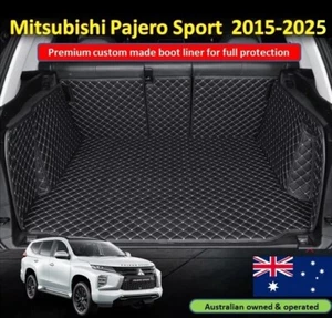 Custom Made Trunk Mats Boot Liner For Mitsubishi Pajero Sport 5 Seats 2015-2025 - Picture 1 of 12