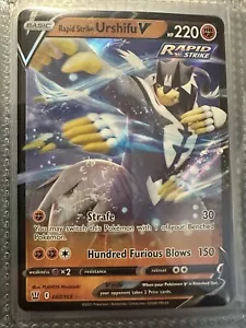 Pokémon TCG Attacco Rapido Urshifu V Stili di Battaglia Holo Ultra Raro quasi nuovo - Foto 1 di 1