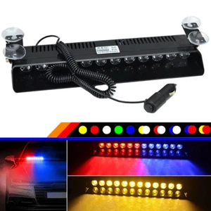 12 LED Dash Strobe Warnleuchte Auto Blitzlicht Blinker Frontblitzer Mehrfarbig - Picture 1 of 22
