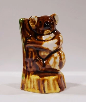 Huntly Pottery Koala On A Tree Figure Made In Bendigo, Australia - image 1 of 4
