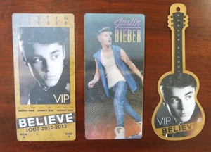 3x Justin Bieber VIP Pass - Believe Tour 2012 2013 - 3D Pass Gitarre - Bild 1 von 2