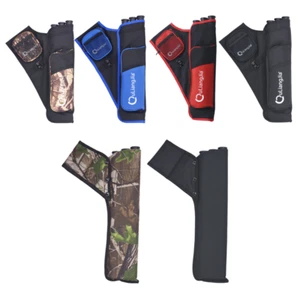 Hunting Arrow Bag Pocket Quiver Portable Leather Bag Archery Holder - Picture 1 of 18