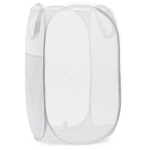 Handy Laundry Collapsible Mesh Pop Up Hamper with Wide Opening and Side Pocket � - Picture 1 of 8