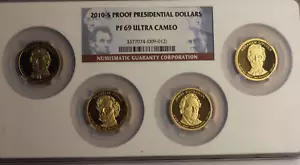 2010-S NGC PF69 UCAM - Presiden US Mint Proof 4 Coin - Ultra Cameo - 4 Coin Set! - Picture 1 of 3