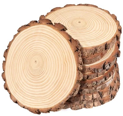 Holzscheiben 15-32cm Baumscheiben groß Ohne Loch Rund Deko DIY Bastel Bastelholz - Bild 1 von 4
