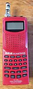 RCA Scantrak Racing Scanner RP6198 NASCAR Race Radio Handheld Red w/ Case - Zdjęcie 1 z 7