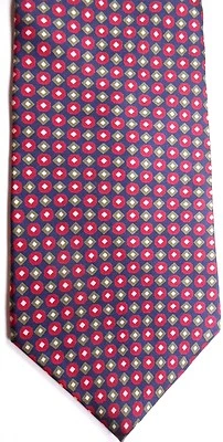 Corbata de seda Evan Picone para hombre 57" X 4" multicolor geométrica Foto 1 de 3