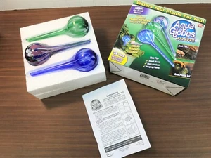Aqua Globes Plant Watering Glass Bulbs - Stylish Plant Watering Kit 3 Pack - Picture 1 of 9