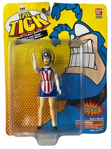 SEALED BANDAI 1995 - THE TICK - TWIST AND CHOP AMERICAN MAID ACTION FIGURE - Picture 1 of 3