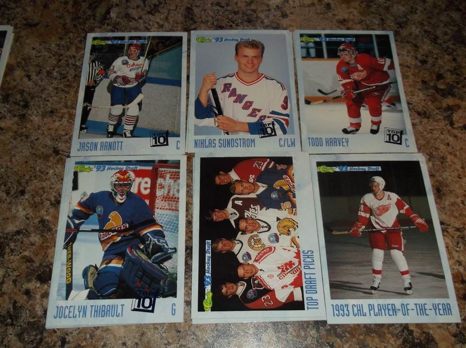 1993-94 Classic Draft HOCKEY # 10 JOCELYN THIBAULT Hockey Card - Image 1 of 1