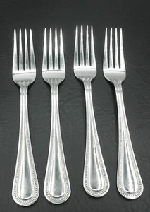 Gibson Bead 18/0 Stainless Steel Pattern Code GIABEA Dinner Forks Set of 4 - Picture 1 of 4
