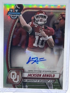 2024 Bowman University Chrome Jackson Arnold Refractor Auto /299 - Picture 1 of 2