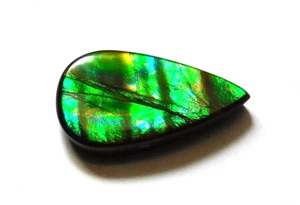 8.95 Ct Natural Canadian Ammolite Cabochon Loose Gemstone 20.8X11.5X4.3MM JC07 - Picture 1 of 4
