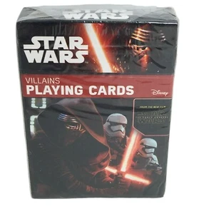 Mazo de cartas de juego de villanos de Disney Star Wars El despertar de la fuerza Kylo Ren juego nuevo - Imagen 1 de 12