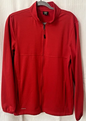 Chaqueta para mujer Athletic Works roja talla S cremallera completa manga larga bolsillos entrenamiento gimnasio Foto 1 de 4