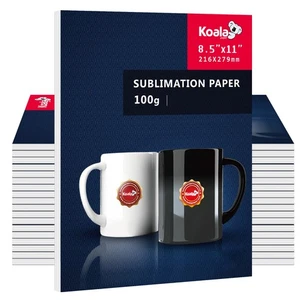Papel de sublimación Koala 8,5x11 1000 hojas de inyección de tinta hágalo usted mismo sublimación camisetas en blanco - Imagen 1 de 10