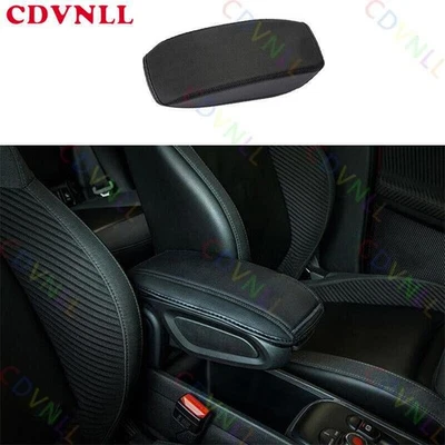 For Mini Cooper Clubman F54 Black Leather Central Console Armrest Box Panel Trim — 第 1/4 张图片