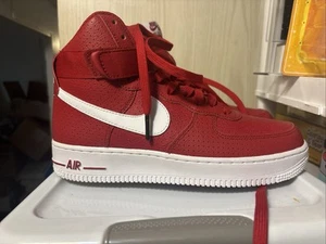 Size 7 - Nike Air Force 1 '07 High Gym Red - Picture 1 of 6