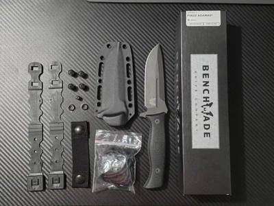 Benchmade Fixed Adamas 375BK-1 With Stoner CNC Scales & Sheath - Image 1 of 4