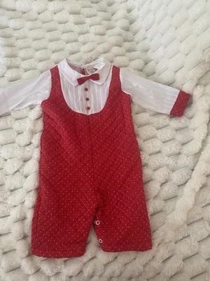 Catálogo Sears Mameluco Niño Años 70 Con Pajarita Talla 15 A 20 Lbs Foto 1 de 4