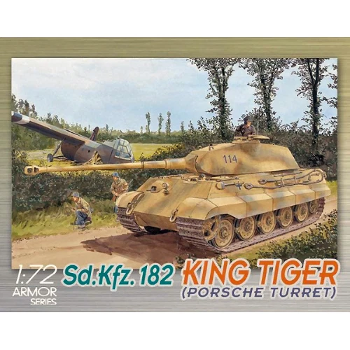 SD.KFZ.182 KINGTIGER PORSCHE TURRET KIT 1:72 Dragon Kit Mezzi Militari Modellino - Immagine 1 di 1