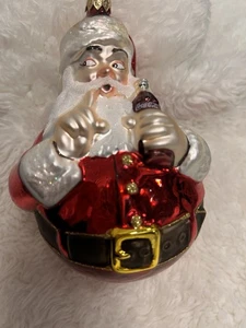 Kurt Adler Polonaise Coca Cola Coke Santa Roly Poly Christmas Ornament 1998 New - Picture 1 of 6