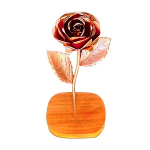Copper Rose, Anniversary Flower Gift for 7th Wedding Anniversary, Handmade Gi... - Picture 1 of 8