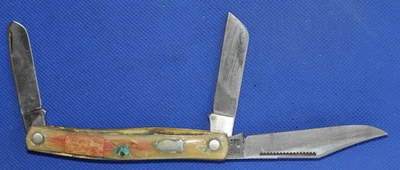 Vintage Schrade Walden 882Y, 3 blade stockman, USA - Image 1 of 2