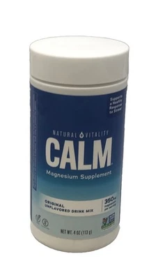 Natural Vitality Calm Suplemento de Magnesio Original Bebida Sin Sabor Mezcla en Polvo Foto 1 de 4