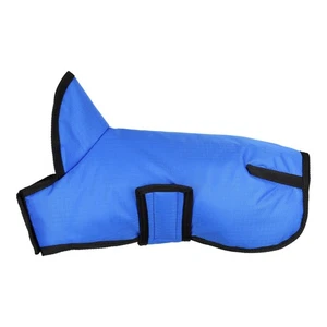 Abrigo Showman Trail Tough 600D azul para perro con capucha - mediano - Imagen 1 de 3
