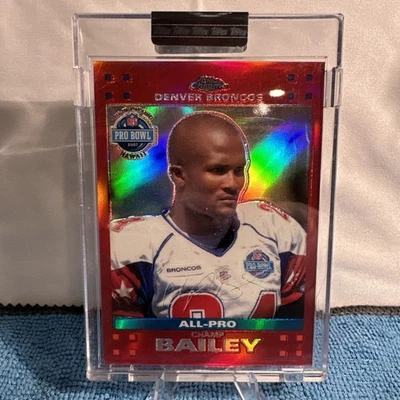 2007 Topps Chrome #TC101 Champ Bailey Red Refractor #/139, Denver Broncos - Image 1 of 4