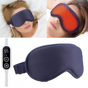Electric Heated Steam 3D Eye Mask 3 Level Hot Compress 6 Level Vibration Massage - Picture 1 of 20