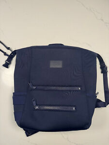 Dagne Dover Indi Large Navy Blue Neoprene Diaper Backpack with Changing Mat