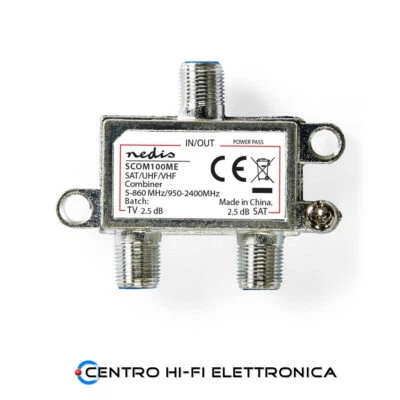 Miscelatore Mix Demix SAT/UHF/VHF Miscela Segnale Satellitare Digitale Terrestre - Immagine 1 di 4