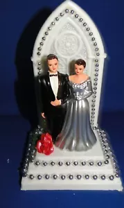 New 25th Wedding Anniversary Couple Caketopper with church altar background #36 - Picture 1 of 7