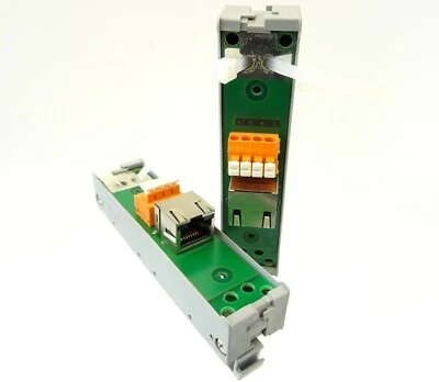 2x AVECS Übergabebaustein Übergabemodul ISDN-Adapter RJ45 Ethernet WAGO Gehäuse - Bild 1 von 4
