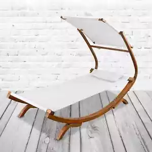 Sonnenliege Marbella I Hängematte Himmelsliege Fichte Sonnendach Gartenliege - Bild 1 von 10