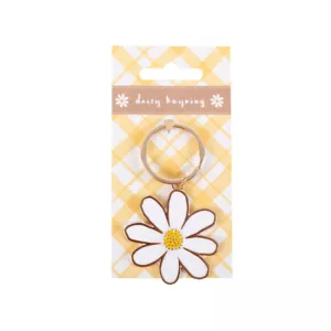 Daisy Keyring - Enalmel - Brand New - Picture 1 of 2